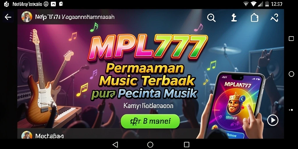 Gameplay seru dan interaktif MPL777 dengan berbagai pilihan lagu.