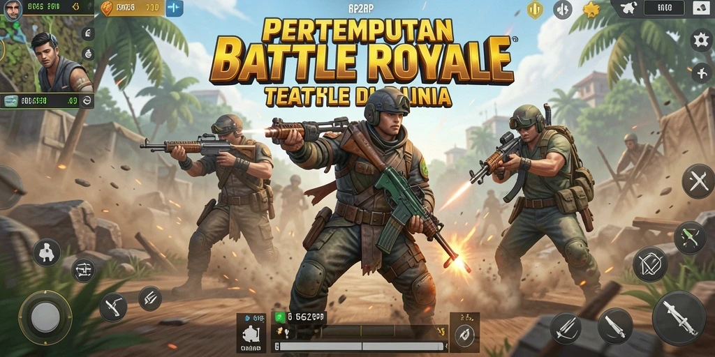 Screenshot utama gameplay RP62RP dengan aksi pertempuran intens.